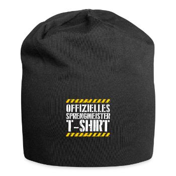 Offizieller Sprengmeister - Jersey-Beanie - Schwarz - Vorne
