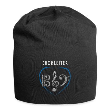 Chorleiter Chor Notenschlüssel Musiker Dirigent - Jersey-Beanie - Schwarz - Vorne