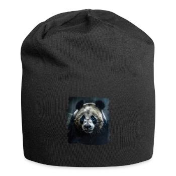 Pandas realistic Panda Großer Panda - Jersey-Beanie - Schwarz - Vorne
