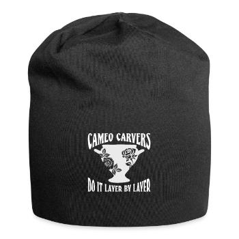 Cameo Carvers Do It Layer By Layer - Cameo Glass - Jersey Beanie - black - Front