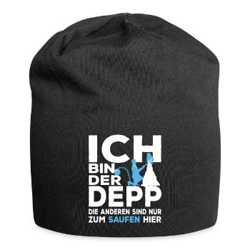 Lustiger JGA Junggesellenabschied Ich Bin Der Depp - Jersey-Beanie - Schwarz - Vorne