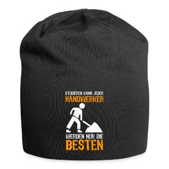 Handwerker - Jersey-Beanie - Schwarz - Vorne