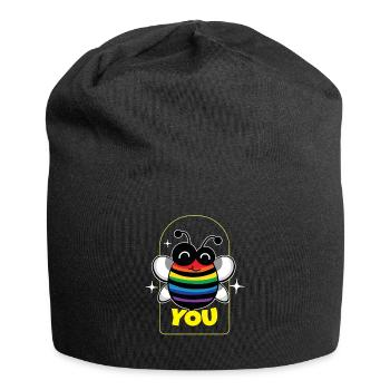 You bees beekeeper honey lqbtq - Jersey Beanie - black - Front