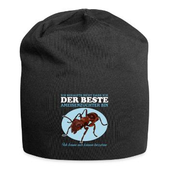 Ameisen Ameisenfarm Ameise Formicarium Geschenk - Jersey-Beanie - Schwarz - Vorne