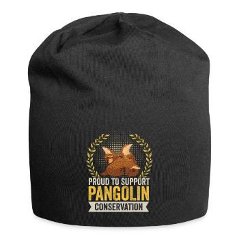 Support Pangolin Conservation Pangolins - Jersey Beanie - black - Front