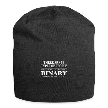 Lustig Lol Nerd IT Informatiker - Jersey-Beanie - Anthrazit - Vorne