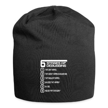 Drôle Lol Nerd Informaticien - Bonnet en jersey - noir - Devant