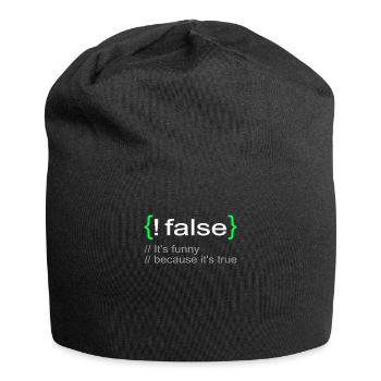 Drôle Lol Nerd Informaticien - Bonnet en jersey - noir - Devant