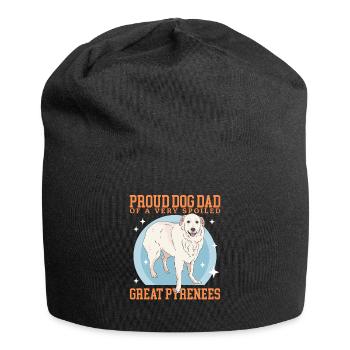 Chien de montagne pyrénéen Papa Chien Chien Propriétaire Cadeau - Bonnet en jersey - noir - Devant
