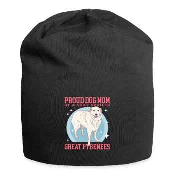 Chien de montagne des Pyrénées Maman Chien Propriétaire Cadeau - Bonnet en jersey - noir - Devant