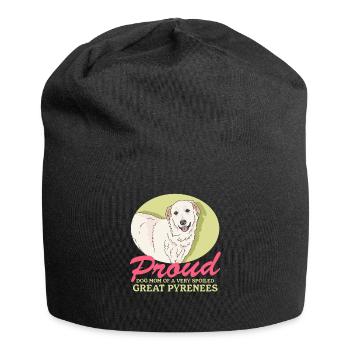 Pyrenäenberghund Mom Hunde Hundebesitzer Geschenk - Jersey-Beanie - Schwarz - Vorne