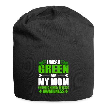 Ich Trage Grün Für Meine Mutter Chronische - Jersey-Beanie - Schwarz - Vorne