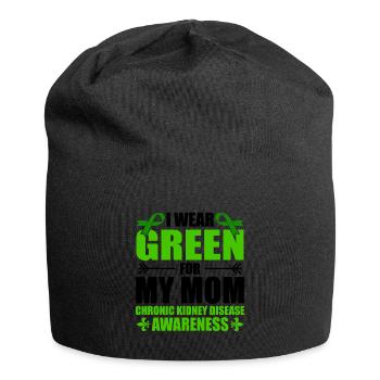 Ich Trage Grün Für Meine Mutter Chronische - Jersey-Beanie - Schwarz - Vorne