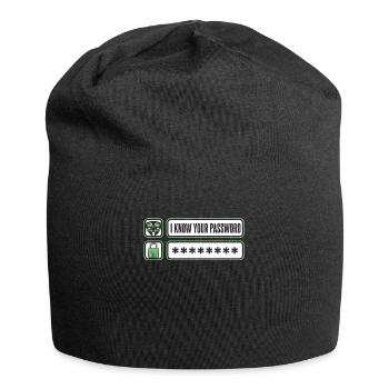 Je connais votre mot de passe Phishing Renifleur Grey Hat - Bonnet en jersey - noir - Devant