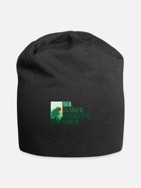 Vater. Ehemann. Geocaching-Legende. - Geocaching - Jersey-Beanie - Schwarz