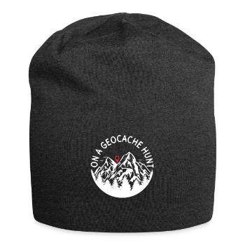 À la recherche de géocaches - Geocaching Geocacher - Bonnet en jersey - charbon - Devant