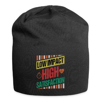 Low Impact Workout Fitness Exercise Body Strength - Jersey Beanie - black - Front
