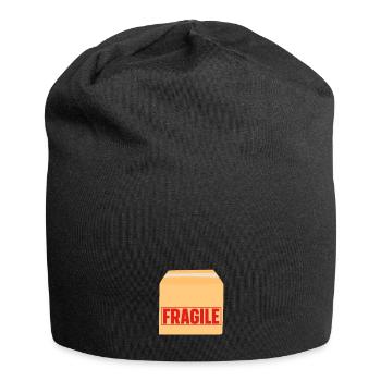 Fragile Package - Baby Ankündigung - Jersey-Beanie - Schwarz - Vorne