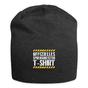 Offizieller Sprengmeister - Jersey-Beanie - Anthrazit - Vorne