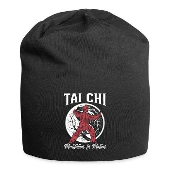 Tai Chi Meditation In Motion Qigong Tai Chi Lover - Jersey Beanie - black - Front