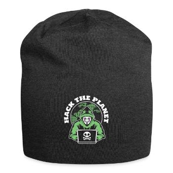 Hack The Planet Phishing Sniffer Social - Jersey Beanie - charcoal grey - Front