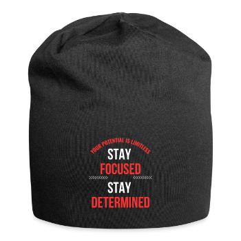 Stay focused, stay determined - Jersey Beanie - black - Front