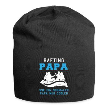 Rafting Papa Spruch Wassersport Geschenk Herren - Jersey-Beanie - Schwarz - Vorne