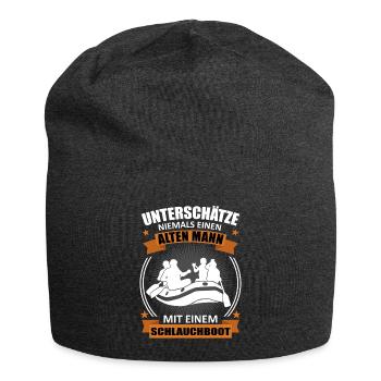 Rafting Alter Mann Spruch Wassersport Geschenk - Jersey-Beanie - Anthrazit - Vorne