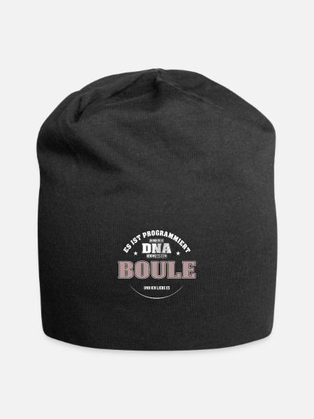 Es ist in meiner DNA ich muss zum BOULE - Jersey-Beanie - Schwarz