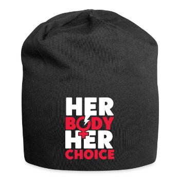 Feminist Her Body Her Choice - Jersey Beanie - black - Front