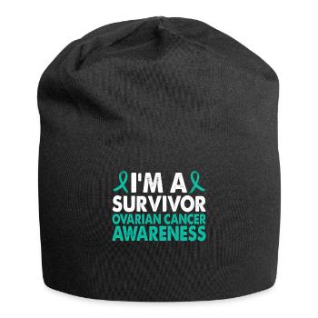 Ovarian Cancer Awareness Month for - Jersey Beanie - black - Front