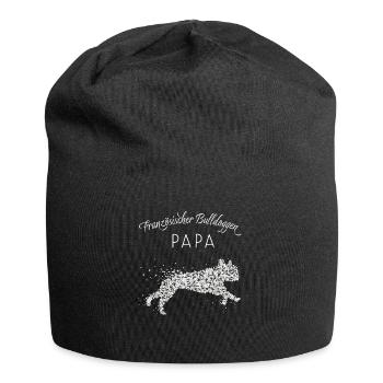 French Bulldogs Dog Owners Dog Daddy - Jersey Beanie - black - Front