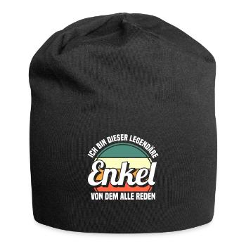 Enkel - Jersey-Beanie - Schwarz - Vorne