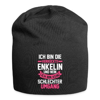 Enkelin - Jersey-Beanie - Schwarz - Vorne