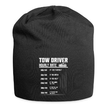 Tow Driver Hourly Rate Tow Truck Driver Trucking - Jersey-Beanie - Schwarz - Vorne