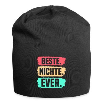 Nichte - Jersey-Beanie - Schwarz - Vorne
