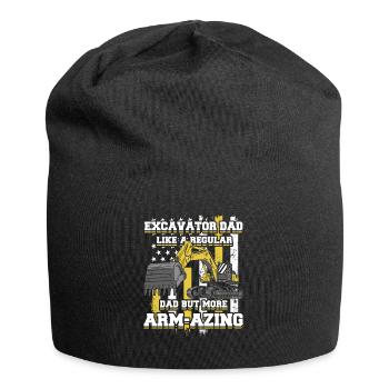 Excavator Dad Seilbagger Raupenbagger Excavator - Jersey-Beanie - Schwarz - Vorne