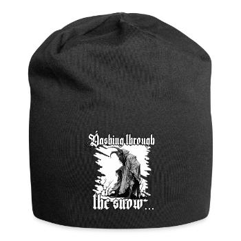 T-shirt Krampus Père Noël sud-allemand - Bonnet en jersey - noir - Devant