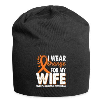 Portez de l’orange pour prendre conscience de plusieurs - Bonnet en jersey - noir - Devant