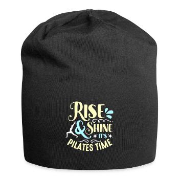 Pilates Rise And Shine It's Pilates Time Reformer - Jersey-Beanie - Schwarz - Vorne