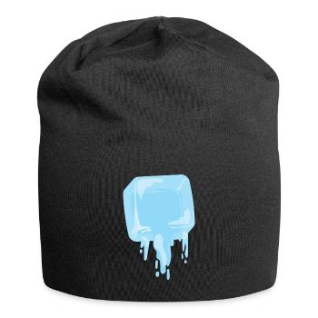 Glaçons d’été boisson à la crème glacée - Bonnet en jersey - noir - Devant