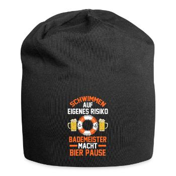 Rettungsschwimmer Bier Bademeister - Jersey-Beanie - Schwarz - Vorne