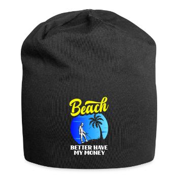 Détecteur de métaux à sondage amusant - Bonnet en jersey - noir - Devant