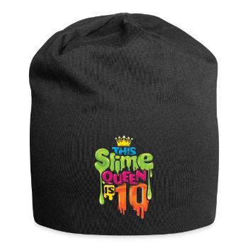 Mädchen Alter 10 Jahre alt Kind Schleim Liebhaber Kind Schleim - Jersey-Beanie - Schwarz - Vorne