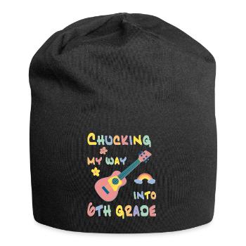 Chucking my way into 6th grade - Jersey Beanie - black - Front