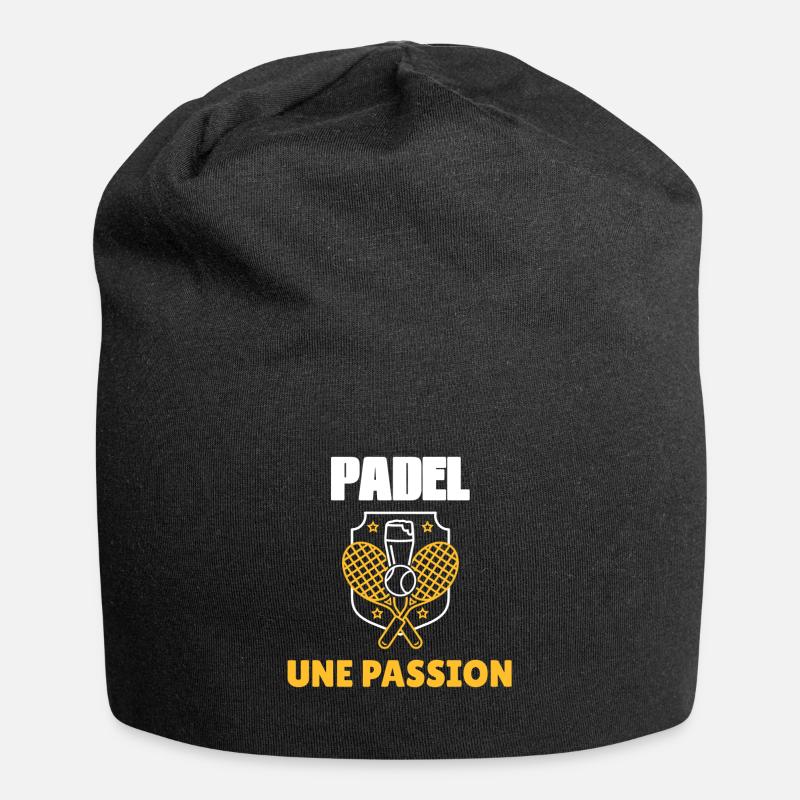Padel A Passion Geschenk Dad Racket Sport - Jersey-Beanie - Schwarz