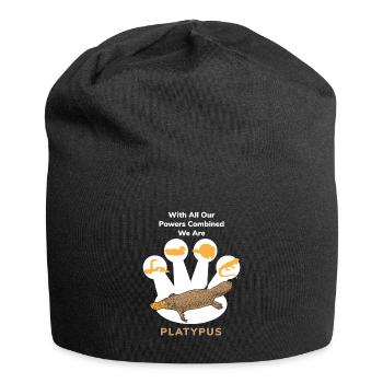 Schnabeltier Power Ornithorynque combiné - Bonnet en jersey - noir - Devant