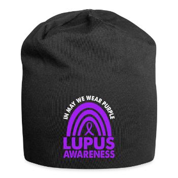 In May, we carry Purple Lupus Awareness Month - Jersey Beanie - black - Front