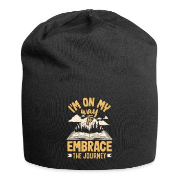 I'm on my way to embrace the journey - Jersey Beanie - black - Front