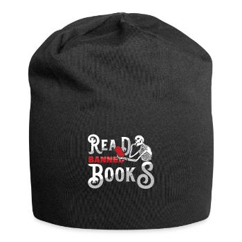 J’ai lu Interdit Book Lover Skeleton Reader Read - Bonnet en jersey - noir - Devant